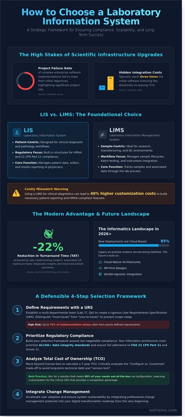 graphic showing LIMS issues