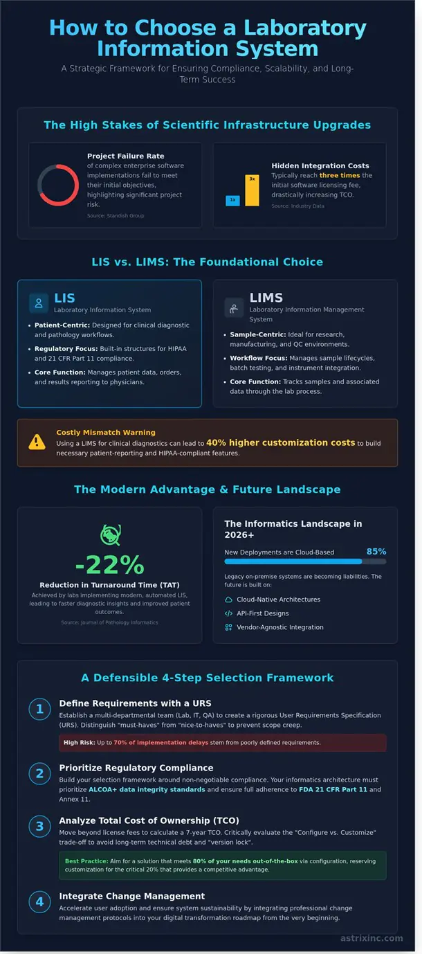 graphic showing LIMS issues